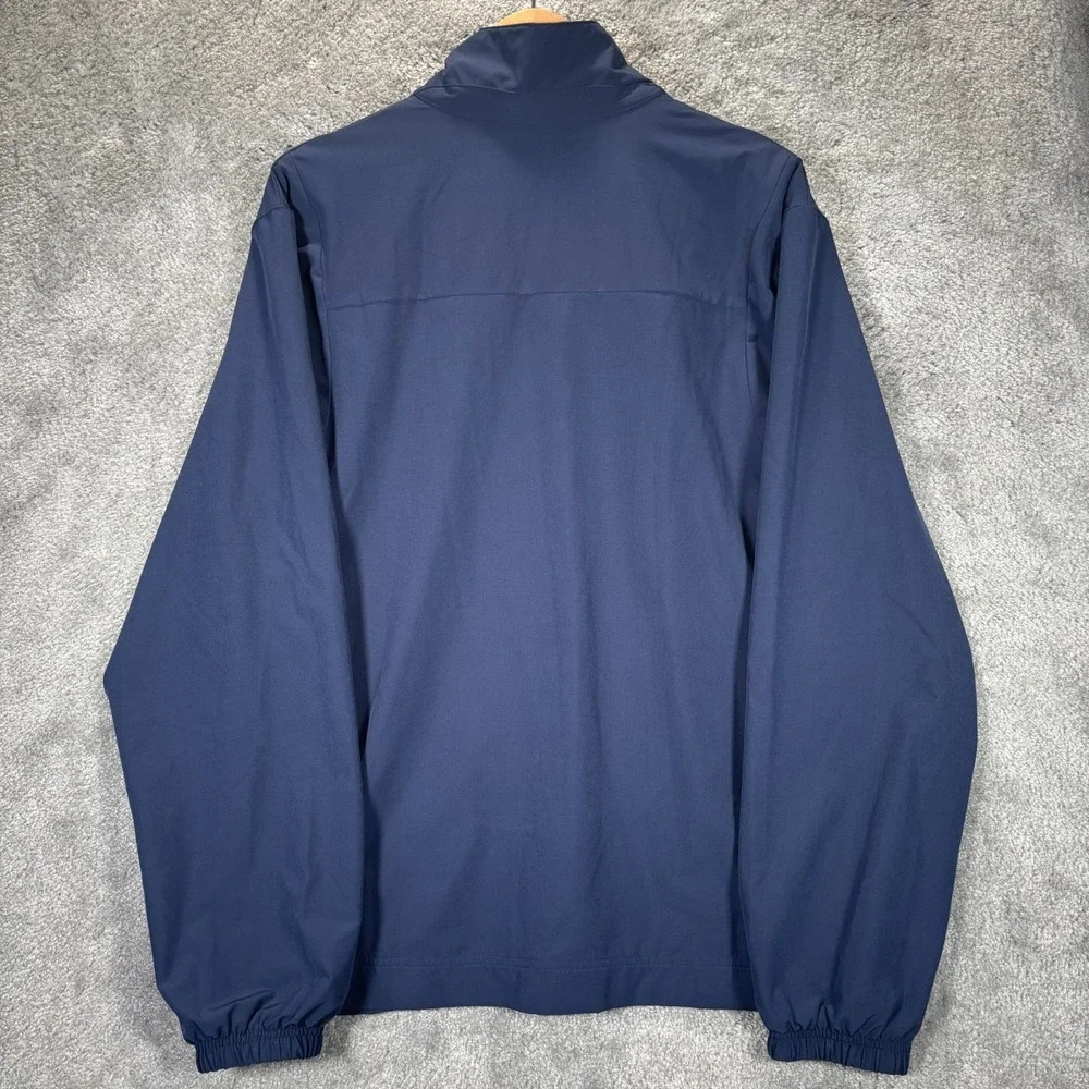 Nike West Virginia Mountaineers Jacket Mens M Full Zip Blue Embroidered On Field